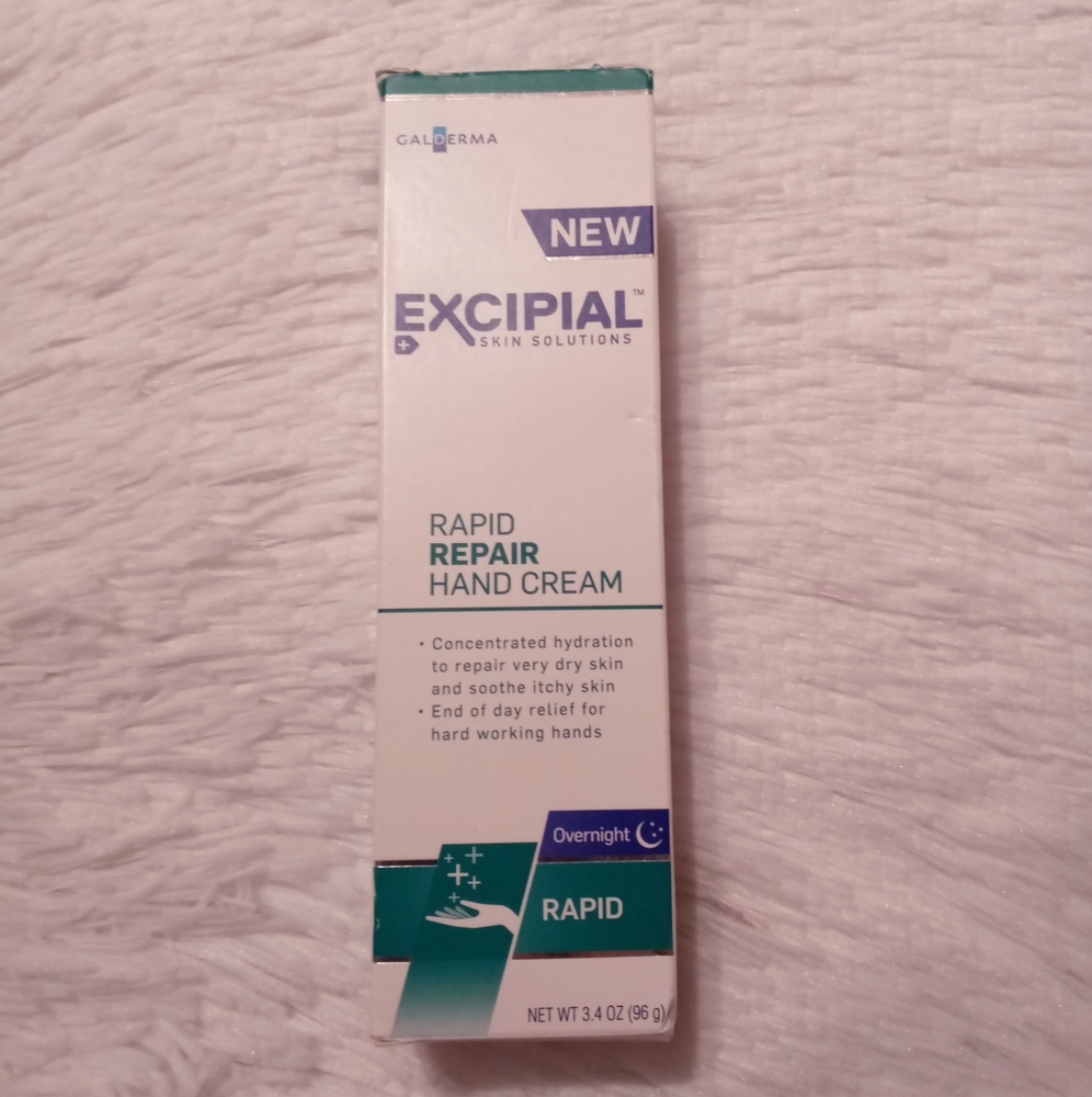 Galderma EXCIPIAL Rapid Repair Overnight Hand Cream (3.4 oz) - Brand New in Box